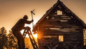 fixing barn roof damage