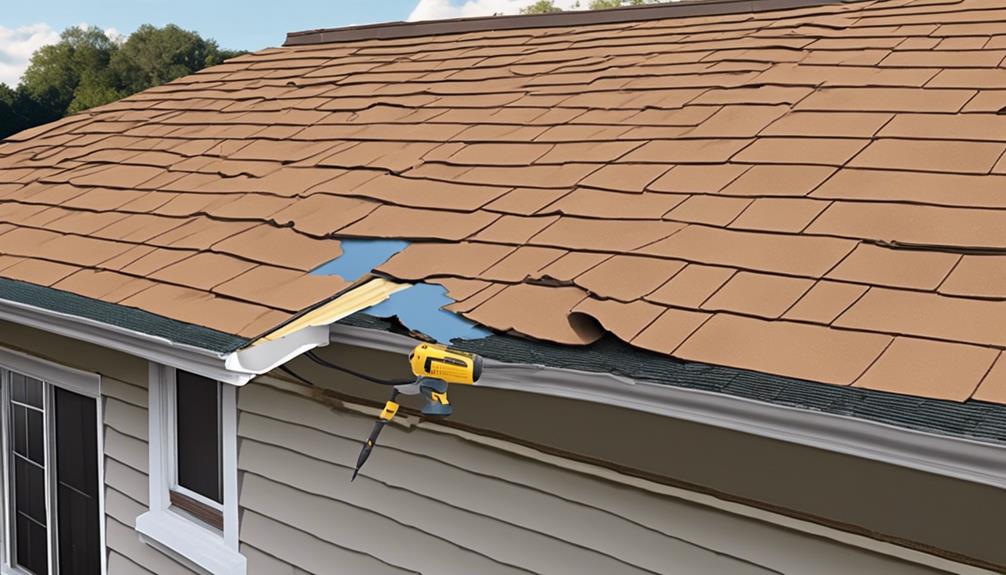 fixing roof flashing damage