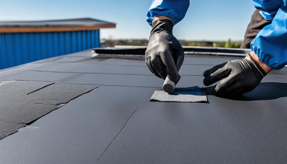 repairing epdm rubber roofs